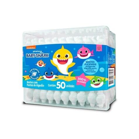 Hastes Flexíveis Cremer Baby Shark 50 Unidades - Imagem 1