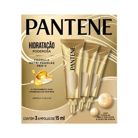 Ampola de Tratamento Pantene Hidratação Poderosa 15ml 3 Unidades - Imagem 1