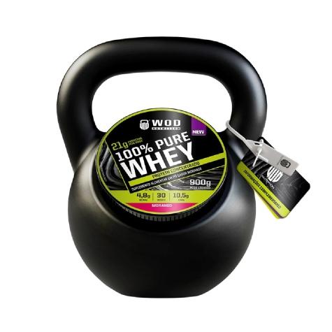 Whey Protein Wod Nutrition Concentrado 100% Puro Sabor Morango 900g - Imagem 1