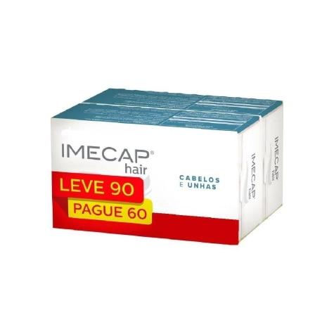 Kit Imecap Hair Cabelos e Unhas Leve 90 Pague 60 Cápsulas - Imagem 1