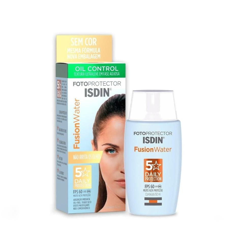 Protetor Solar Facial Isdin Fusion Water FPS60 50ml