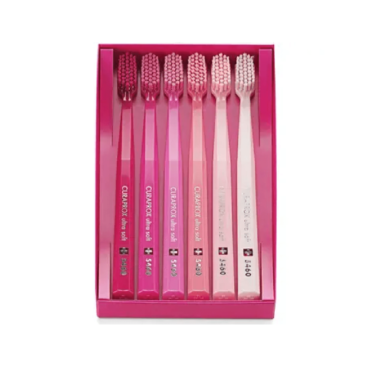 Kit Escova Dental Curaprox Pink Edition 5460 Ultrasoft 6 Unidades - Imagem 1