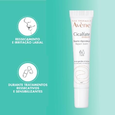 Bálsamo Avène Cicalfate Reparador Labial Pierre Fabre 10ml - Imagem 4