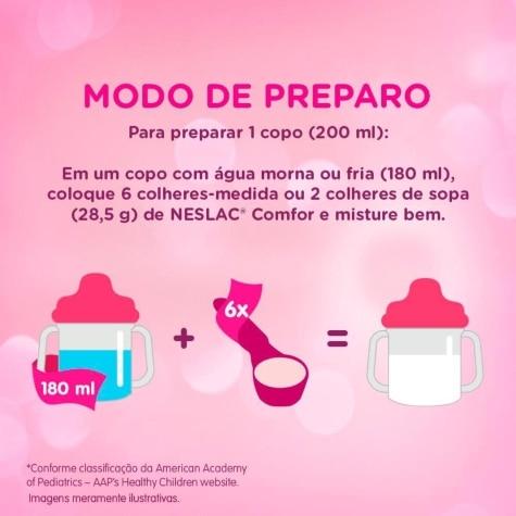 Composto Lácteo Neslac Comfor 3 a 5 Anos 800g - Imagem 4