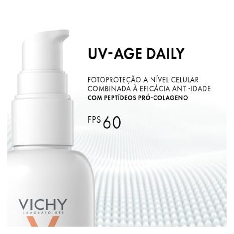 Protetor Solar Facial Vichy Capital Soleil UV-Age Daily FPS60 Cor 2.0 40g - Imagem 2