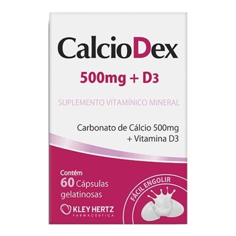 Calciodex 500mg + D3 60 Cápsulas - Imagem 1