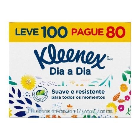 Lenços de Papel Kleenex Dia a Dia 100 Unidades - Imagem 2