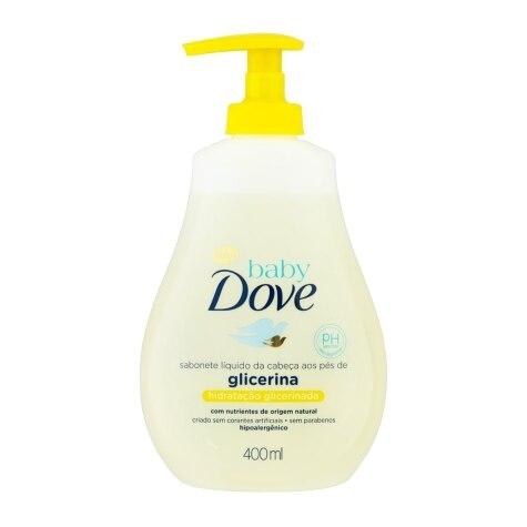 Sabonete Líquido Baby Dove da Cabeça aos Pés Hidratação Glicerinada 400ml - Imagem 1