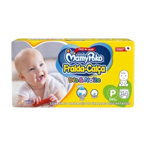 Fralda Calça MamyPoko Dia & Noite P 34 Unidades - Imagem 1