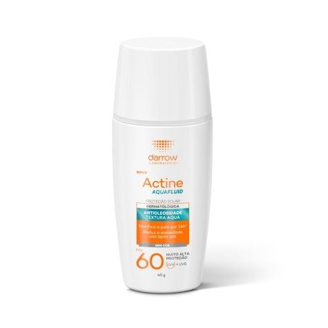 Protetor Solar Facial Actine Aquafluid FPS60 Incolor 40g - Imagem 1