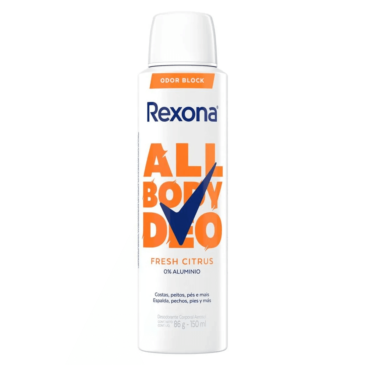 Desodorante Aerossol Rexona All Body Deo Fresh Citrus 150ml - Imagem 1