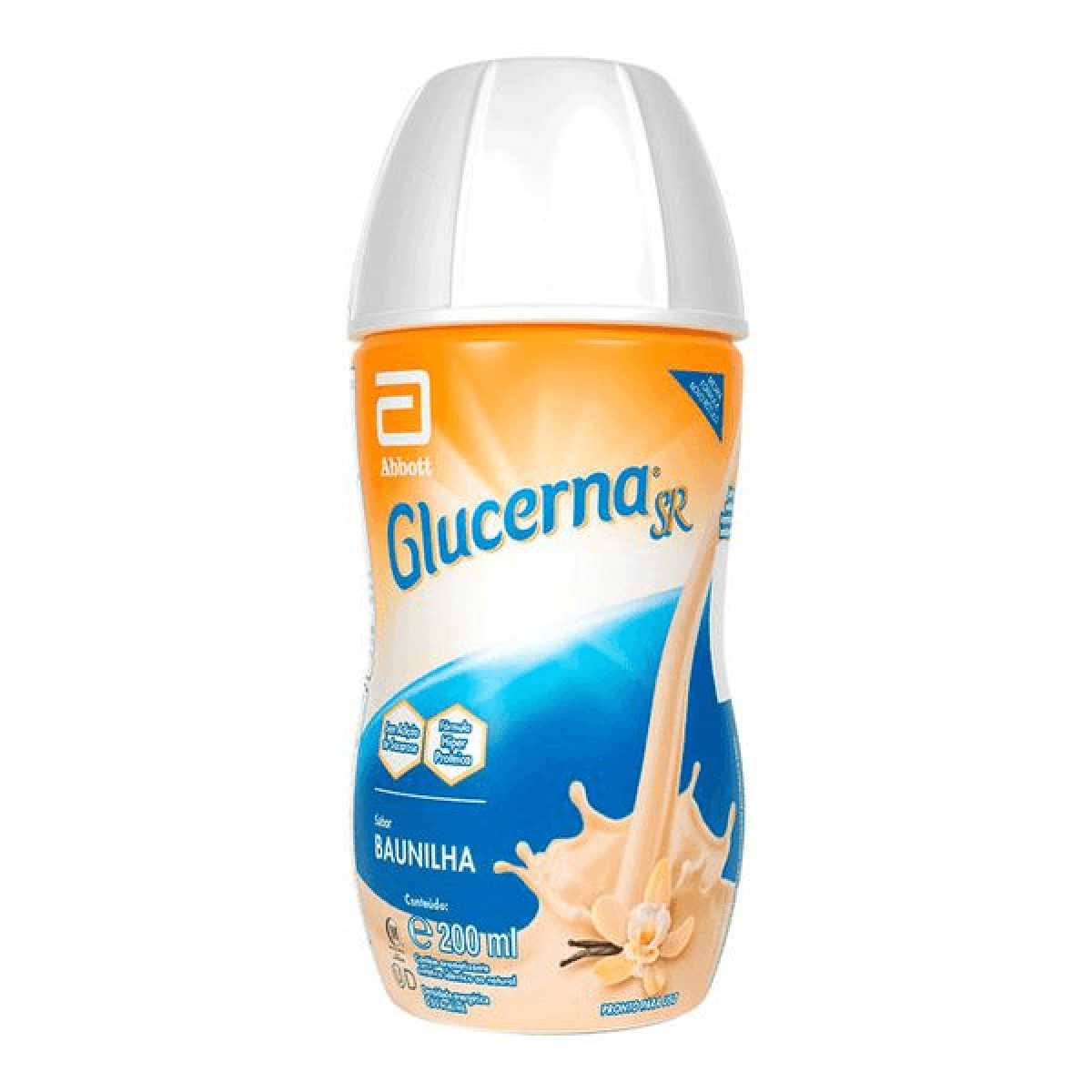 Suplemento Nutricional Líquido Glucerna SR Sabor Baunilha 200ml - Imagem 1