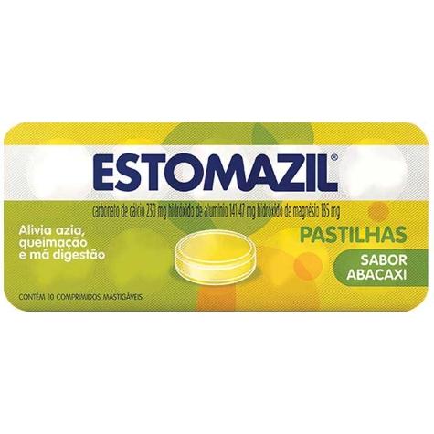 Estomazil Abacaxi 10 Comprimidos Mastigáveis - Imagem 1
