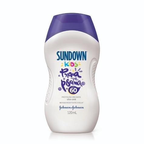 Protetor Solar Corporal Sundown Praia e Piscina Kids FPS60 Loção 120ml - Imagem 1