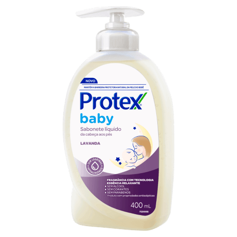 Sabonete Líquido Protex Baby Lavanda 400ml - Imagem 1