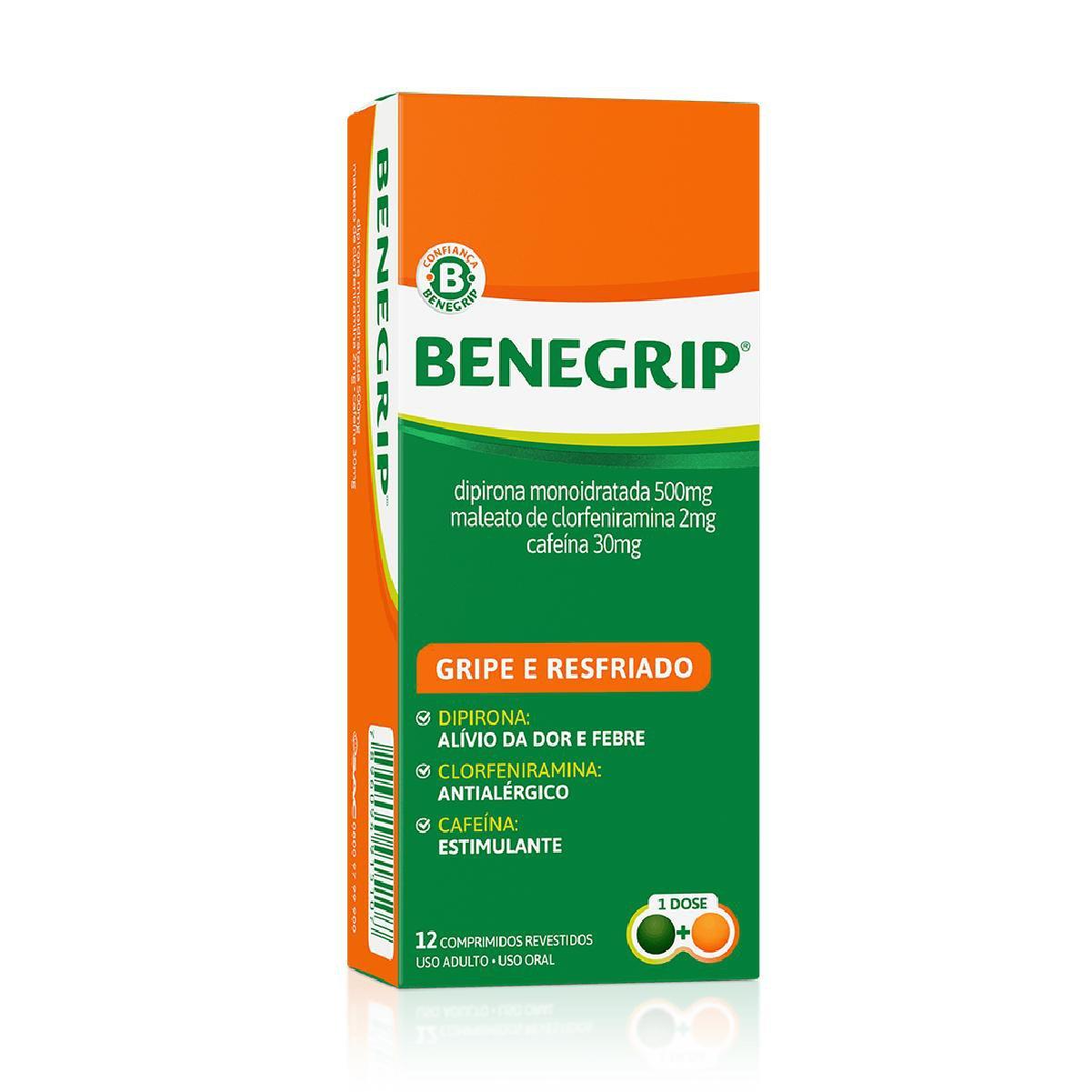 Benegrip 12 Comprimidos Revestidos - Imagem 1