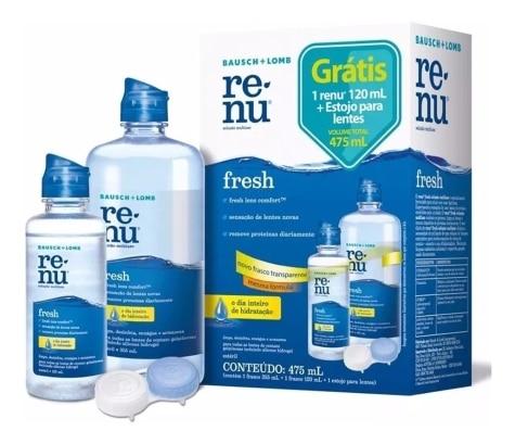 Renu Fresh Solução para Lentes 355ml Grátis 120ml + Estojo - Imagem 1