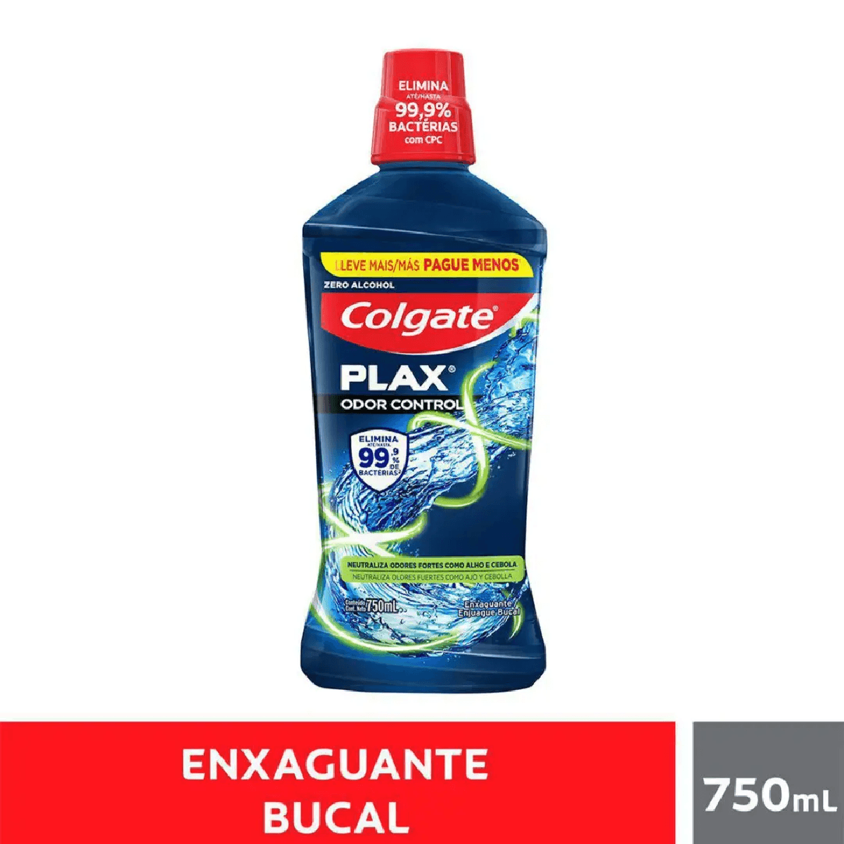 Enxaguante Bucal sem Álcool Colgate Plax Odor Control 1l - Imagem 1