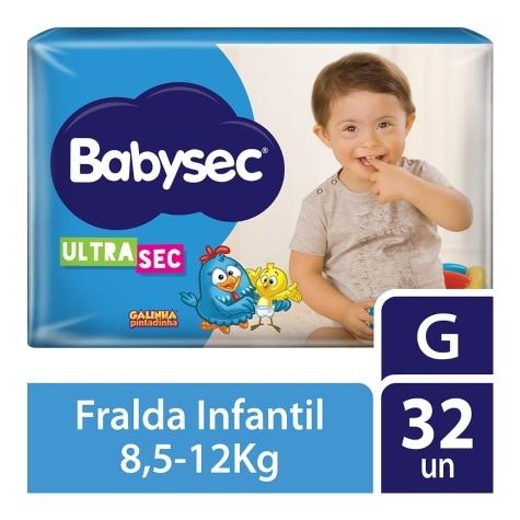 Fralda Babysec Galinha Pintadinha Ultrasec G 32 Unidades - Imagem 1
