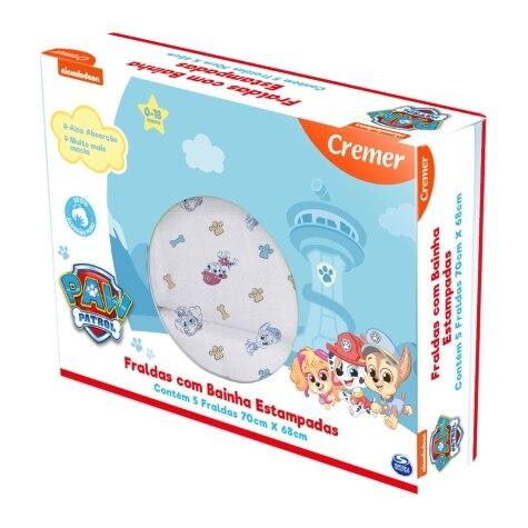 Toalhas Estampadas Cremer Patrulha Canina com Bainha 5 Unidades - Imagem 1