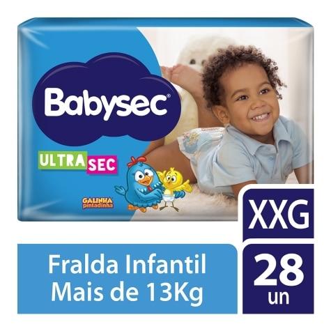 Fralda Babysec Galinha Pintadinha Ultrasec XXG 28 Unidades - Imagem 1