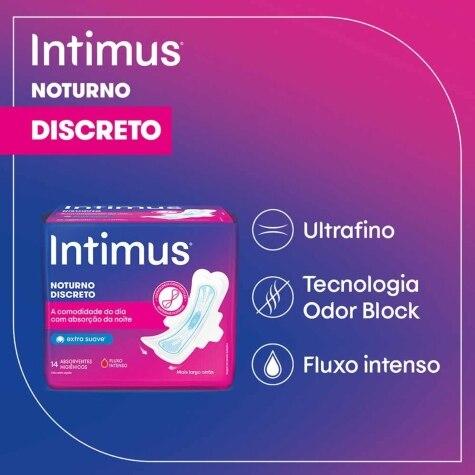 Absorvente Noturno Extra Suave com Abas Intimus 14 Unidades - Imagem 2