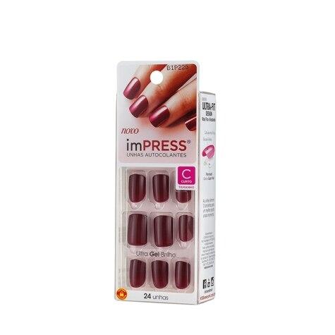 Unhas Postiças Autocolantes Impress Cor Matchmaker Curta 24 Unidades - Imagem 2