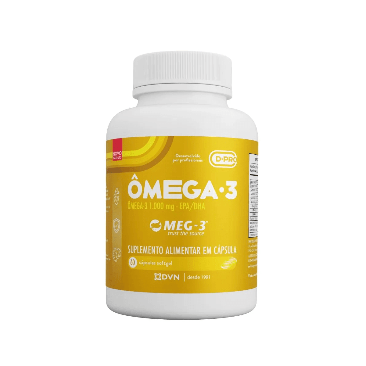 Ômega 3 Epa e Dha 1000 Mg 60 Cápsulas - D.pro - Imagem 1