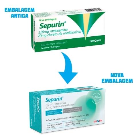 Sepurin 120mg + 20mg 20 Drágeas - Imagem 2