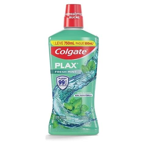 Enxaguante Bucal Colgate Plax Fresh Mint Sem Álcool Leve Mais Pague Menos750ml - Imagem 1