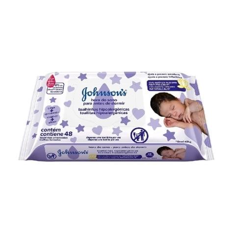 Lenços Umedecidos Johnson's & Johnson's Baby Hora do Sono Sem Álcool 48 Unidades - Imagem 3