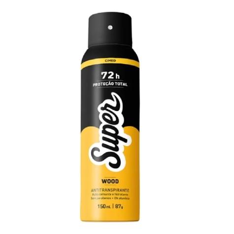 Super Antitranspirante Cimed Wood 72h 150ml - Imagem 1