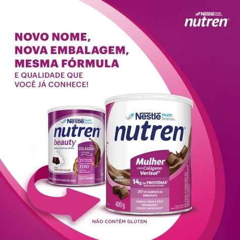 Suplemento Alimentar Nutren Beauty Sabor Dark Chocolate 400g - Imagem 8