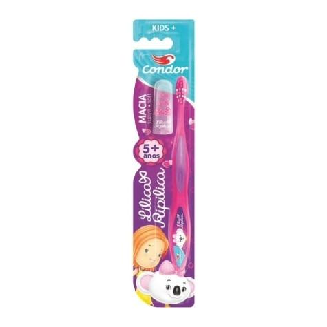 Escova Dental Condor Kids+ Lilica Ripilica Macia - Imagem 1