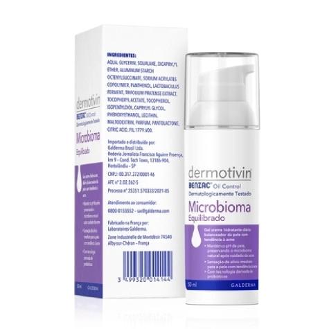 Gel Creme Dermotivin Benzac Oil Control Facial 50ml - Imagem 3