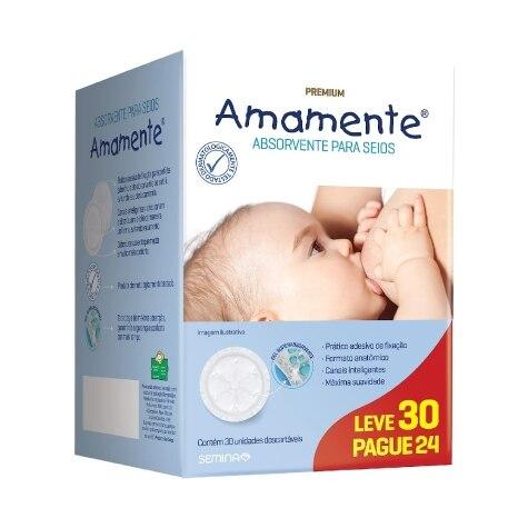 Absorvente Para Seios Amamente 30 Unidades - Imagem 1