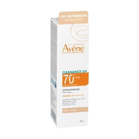 Protetor Solar Facial Avène Cleanance UV FPS70 Cor 1 40g - Imagem 1
