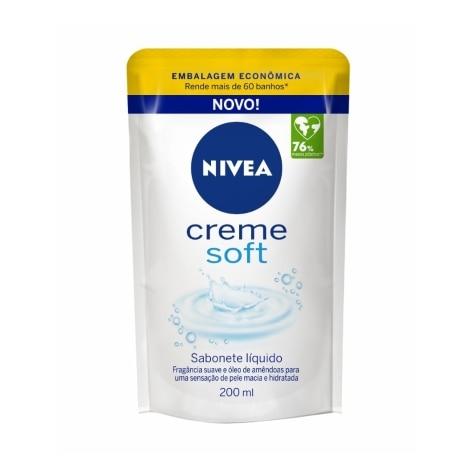 Sabonete Hidratante Líquido Nivea Creme Soft Refil 200ml - Imagem 1