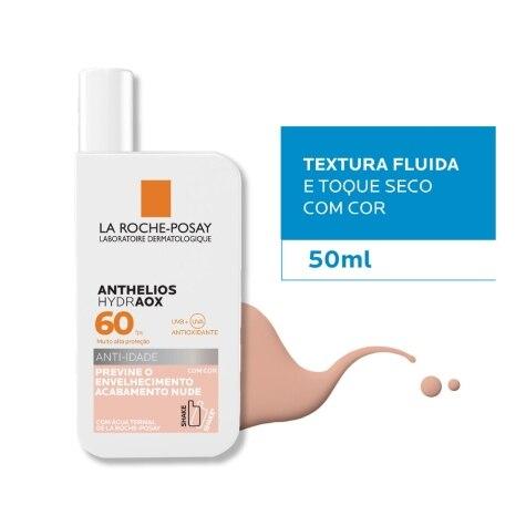 Protetor Solar Facial La Roche-Posay Anthelios Hydraox FPS60 Com Cor 50ml - Imagem 2
