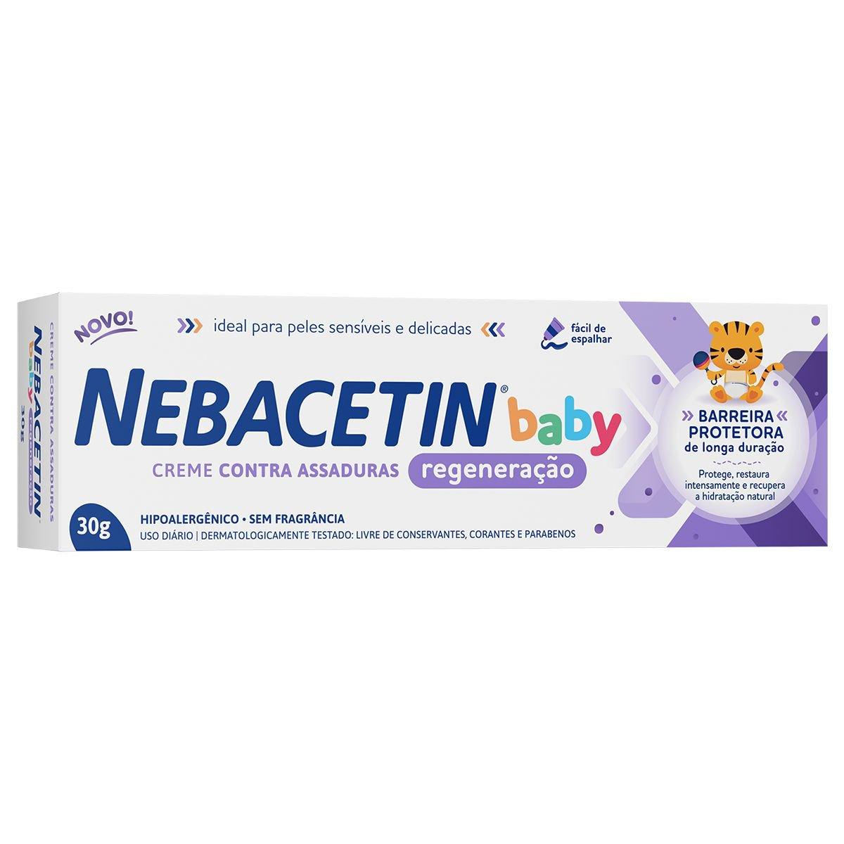 Creme para Assaduras Nebacetin Baby Regeneração 30g - Imagem 1