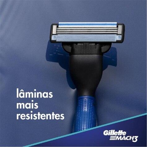 Kit 2 Aparelhos de Barbear Gillette Mach3 Acqua Grip + 4 Cargas - Imagem 2