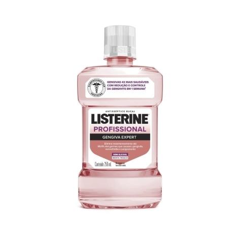 Enxaguante Bucal Listerine Profissional Gengiva Expert Sem Álcool 250ml - Imagem 1