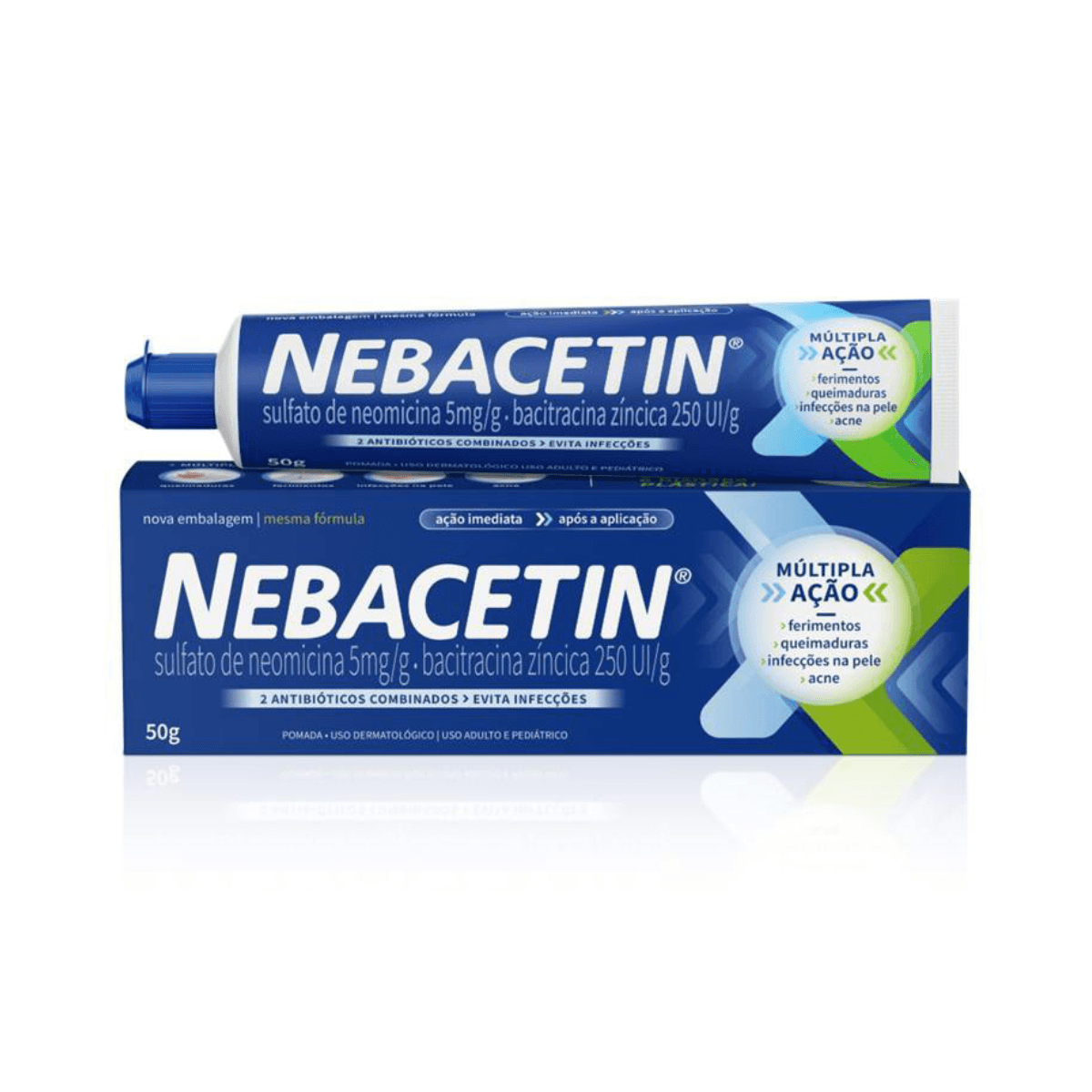 Nebacetin Pomada 5mg + 250UI 50g