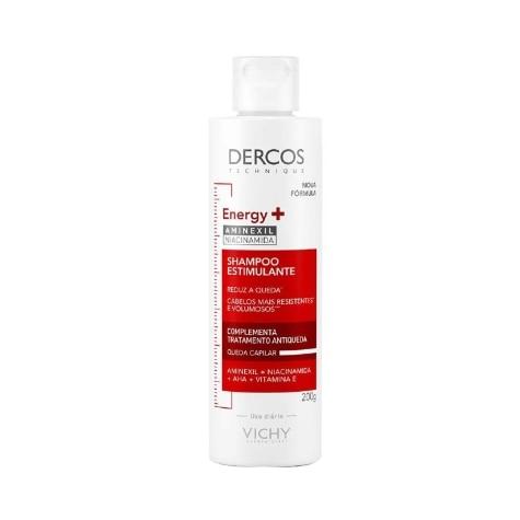 Shampoo Dercos Energy+ Vichy Antiqueda Cabelo 200g - Imagem 1