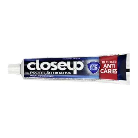 Creme Dental Close Up Proteção Bioativa Bloqueio Anti Cáries Menta Refrescante 150g - Imagem 3