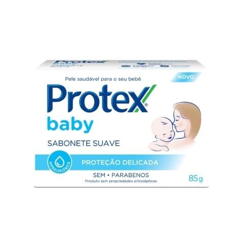 Sabonete Infantil Barra Protex Baby Proteção Delicada 85g - Imagem 1