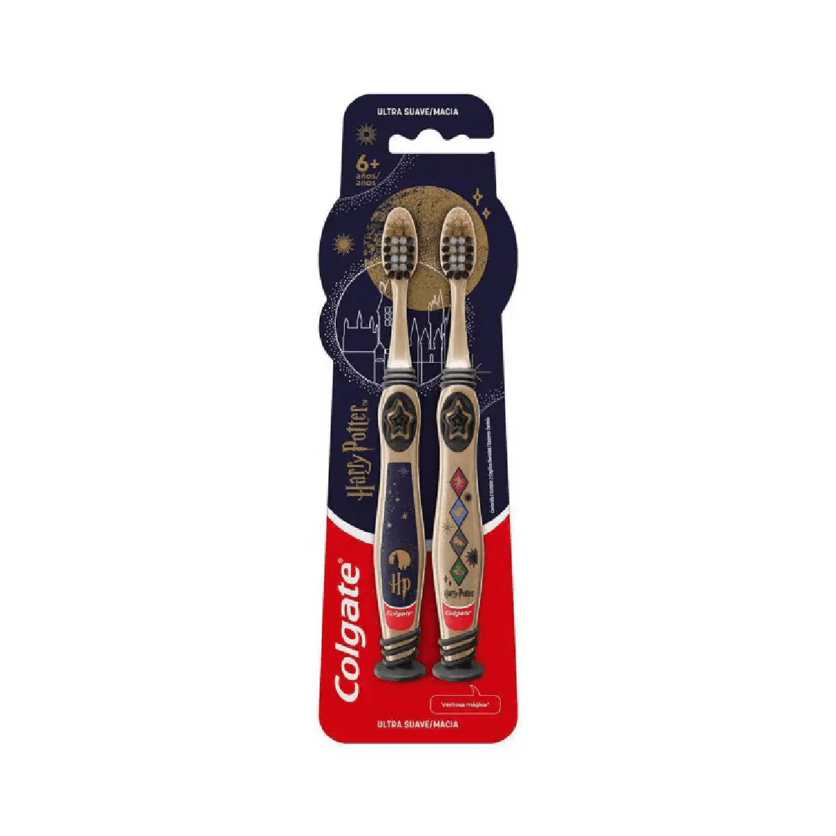 Escova de Dente Infantil Colgate Harry Potter Ultra Macia 2 Unidades - Imagem 1