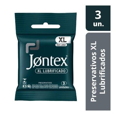 Preservativo Jontex XL Lubrificado 3 Unidades - Imagem 1