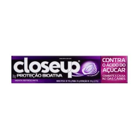 Creme Dental Close Up Proteção Bioativa Contra o Ácido do Açúcar 70g - Imagem 1