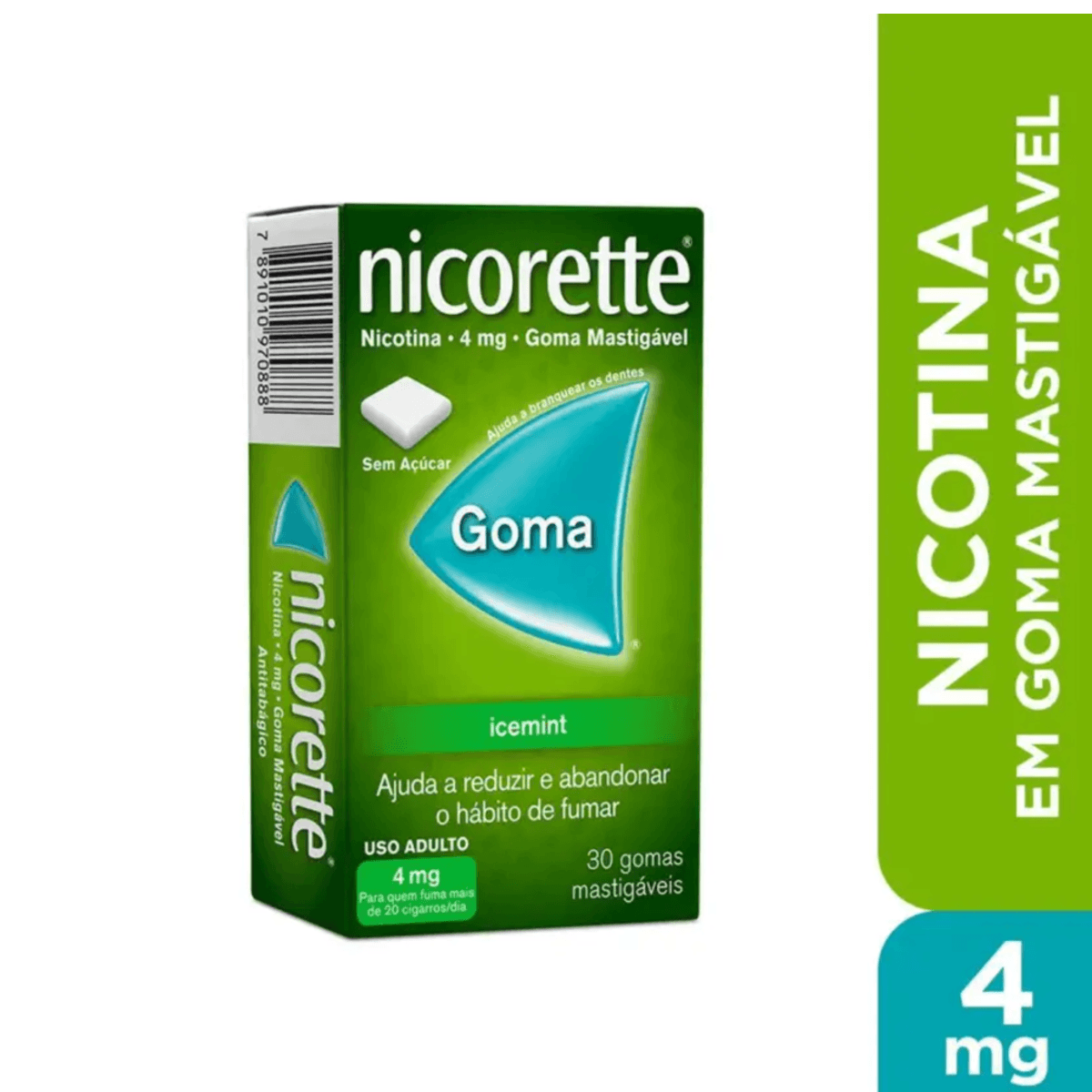 Nicorette Icemint 4mg 30 Gomas de Mascar - Imagem 2